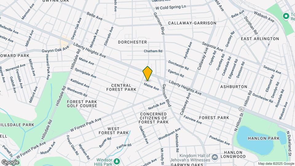 3916 Maine Ave Mapa y Detalles de la Ubicación