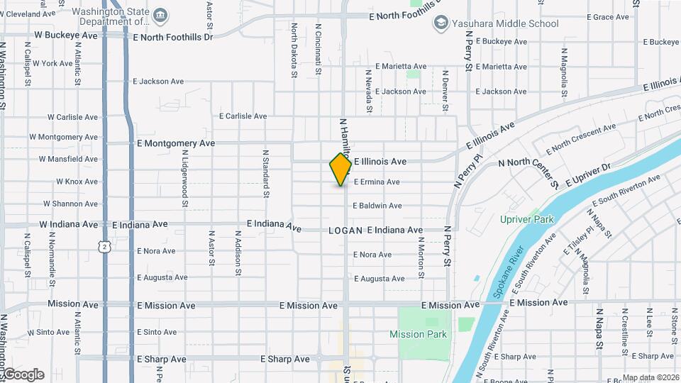 2017 N Hamilton St Map and Location Details