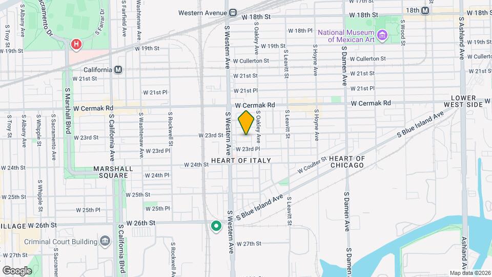 2325 W 23rd St, Unit Garden Mapa y Detalles de la Ubicación