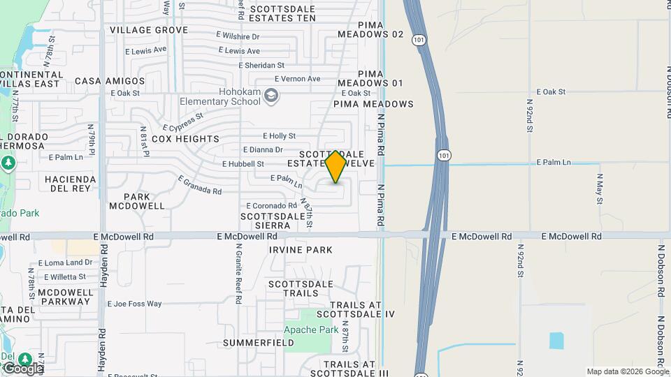 8746 E Palm Ln Map and Location Details