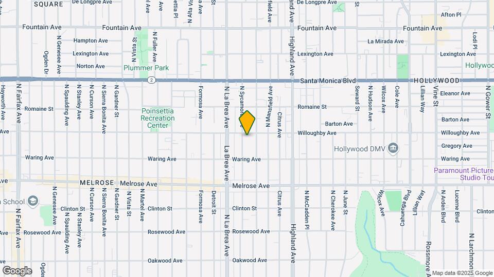 846-848 N Sycamore Ave Map and Location Details