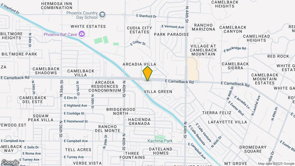 4111 E Camelback Rd Map and Location Details