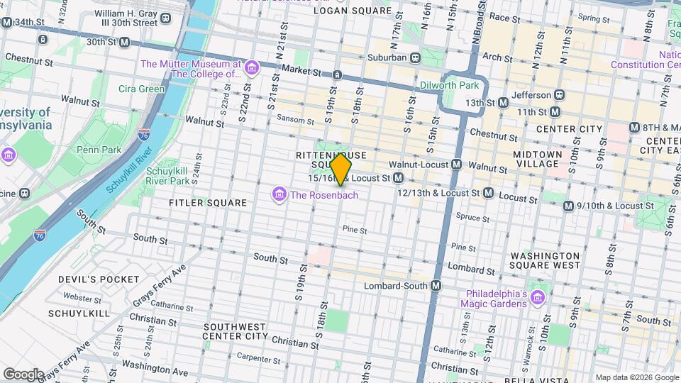 260 S 18th St Map and Location Details