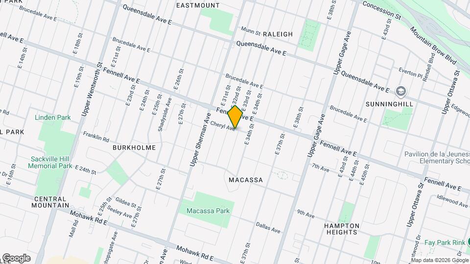 282 E 33rd St Map and Location Details