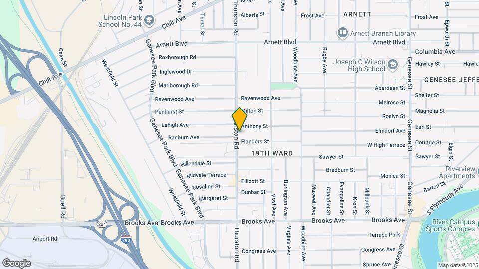 430 Thurston Rd Map and Location Details