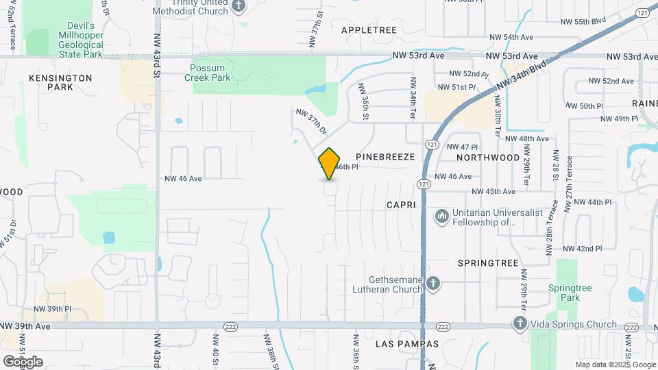 4517 NW 37th Terrace Map and Location Details