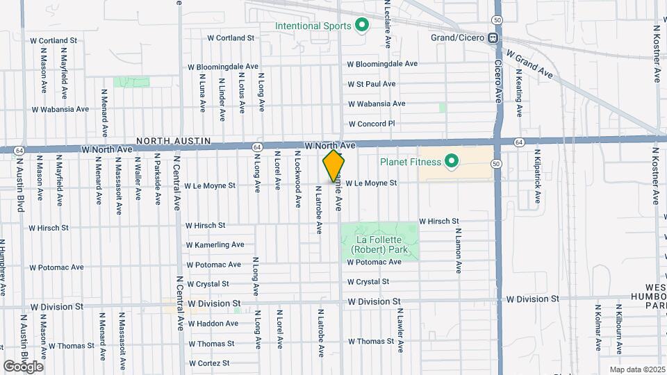 1456 N Laramie Ave Map and Location Details
