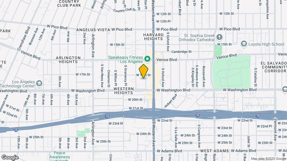 1819 S Manhattan Pl Map and Location Details