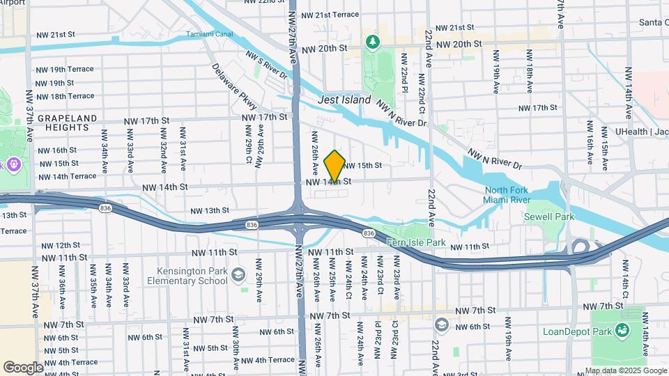 2490 NW 14th St Mapa y Detalles de la Ubicación