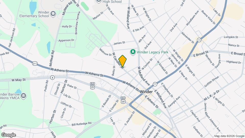 122 Candler Park Dr Mapa y Detalles de la Ubicación