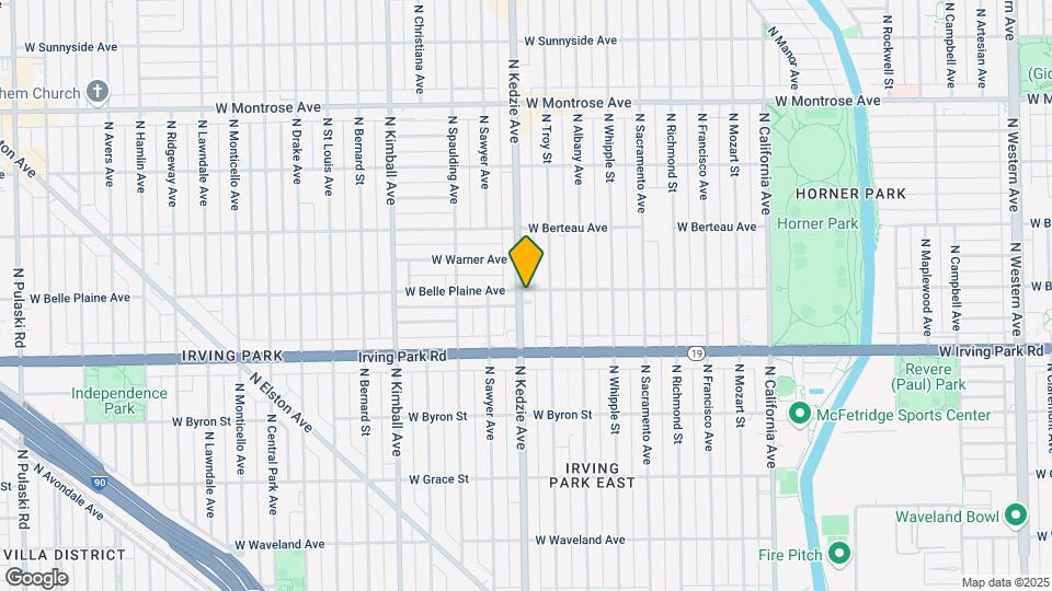 4055 N Kedzie Ave Map and Location Details