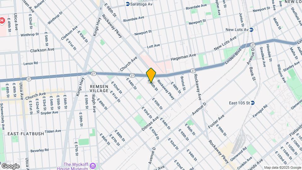 632 E 96th St Map and Location Details