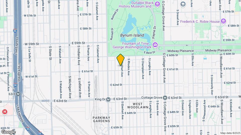 6048 S Eberhart Ave Map and Location Details