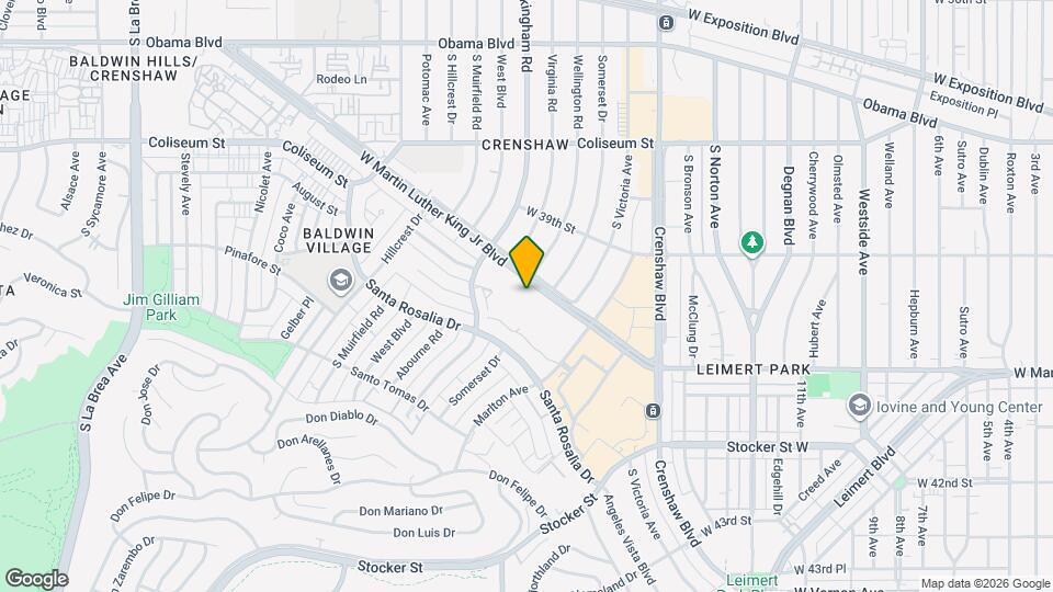 4320 Santa Rosalia Dr. Map and Location Details