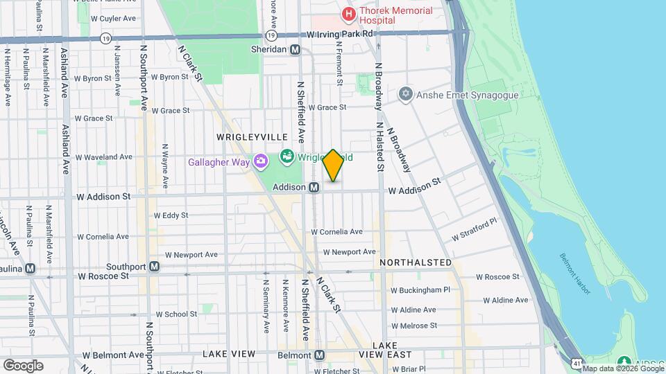 910 W Addison St, Unit Unit #1F Mapa y Detalles de la Ubicación