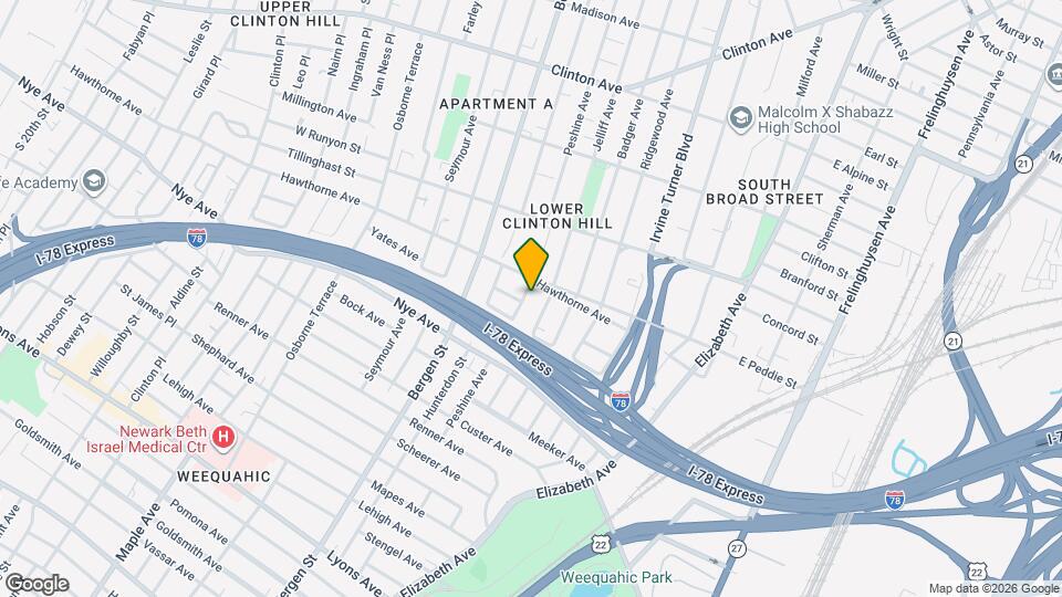 358 Peshine Ave Map and Location Details