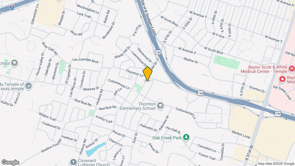 2909 Oakdale Dr Map and Location Details