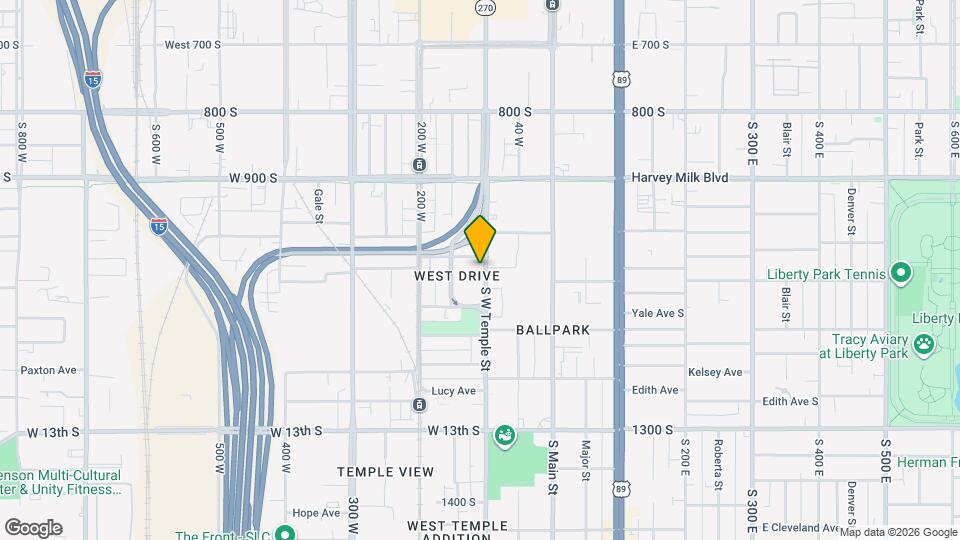 1012 S W Temple St, Unit 1 Map and Location Details
