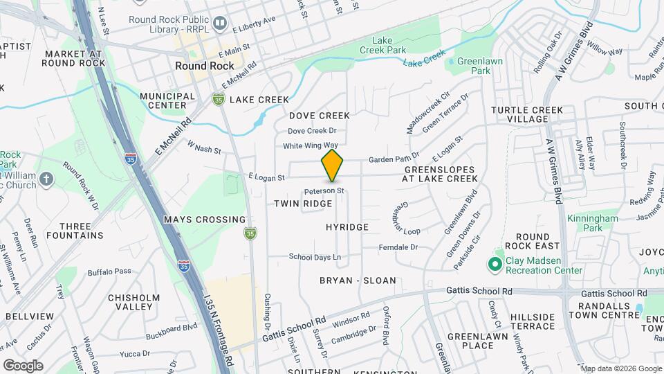 602 Peterson St Map and Location Details