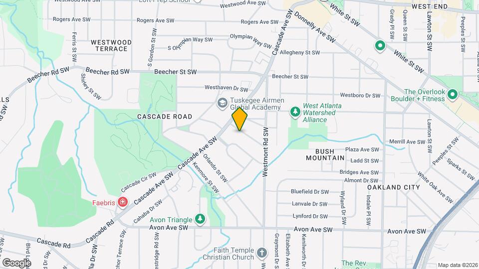 1580 Pineview Terrace SW Map and Location Details