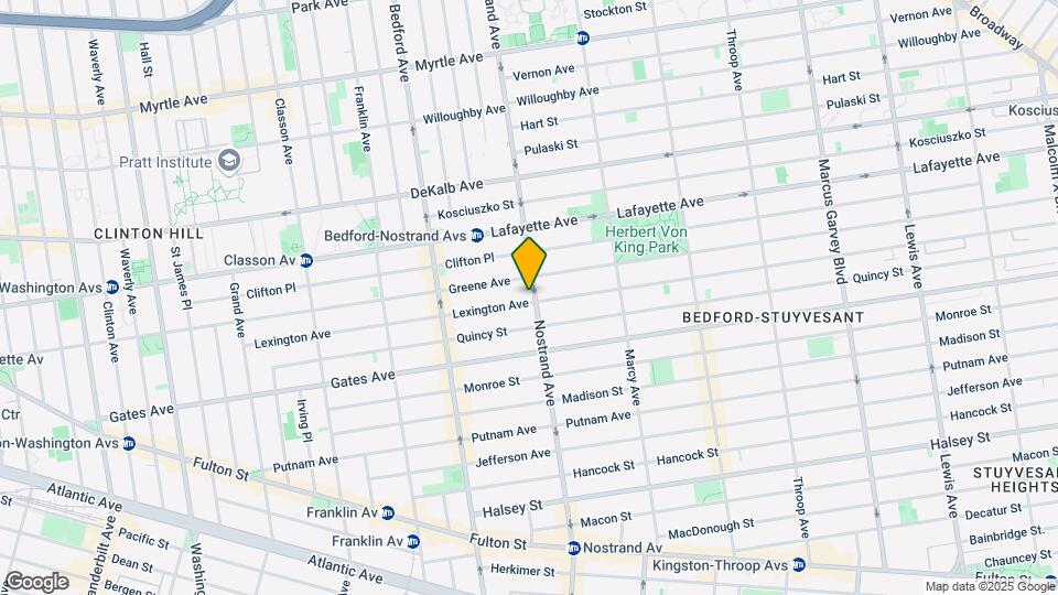 281 Lexington Ave Map and Location Details