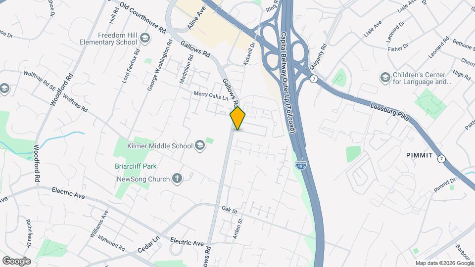 8035 Tyson Oaks Cir Map and Location Details