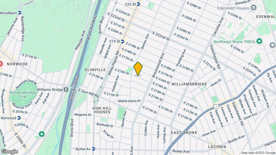 832 E 215th St Mapa y Detalles de la Ubicación