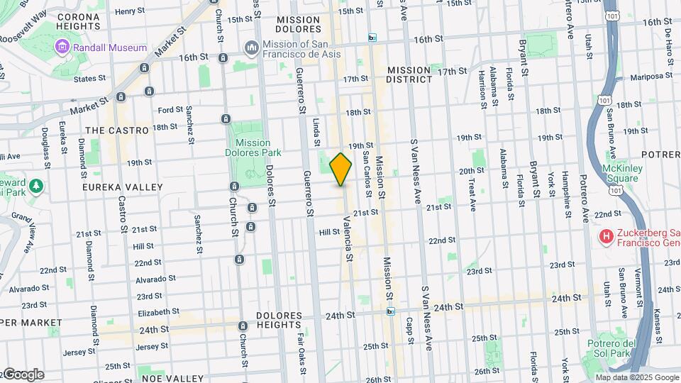 928 Valencia St Map and Location Details