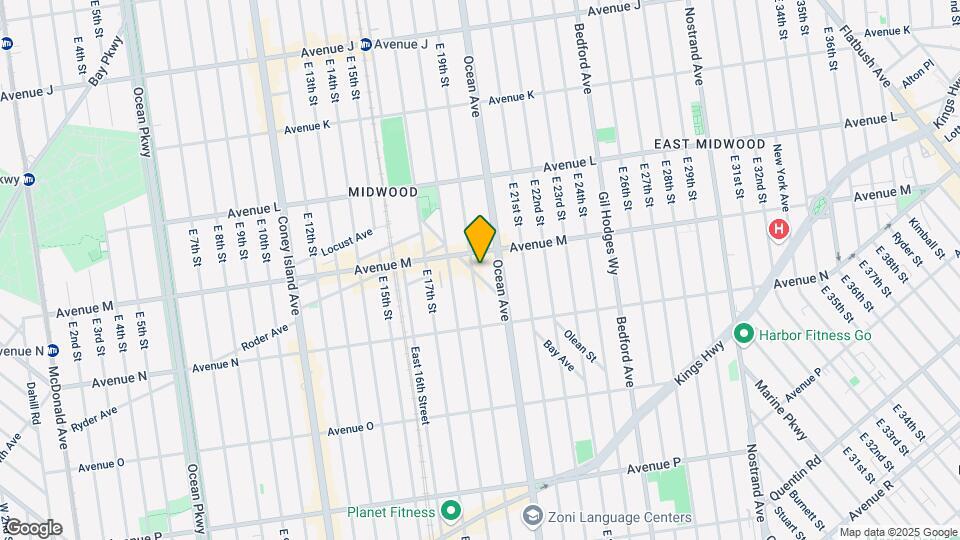 1325 E 19th St Mapa y Detalles de la Ubicación