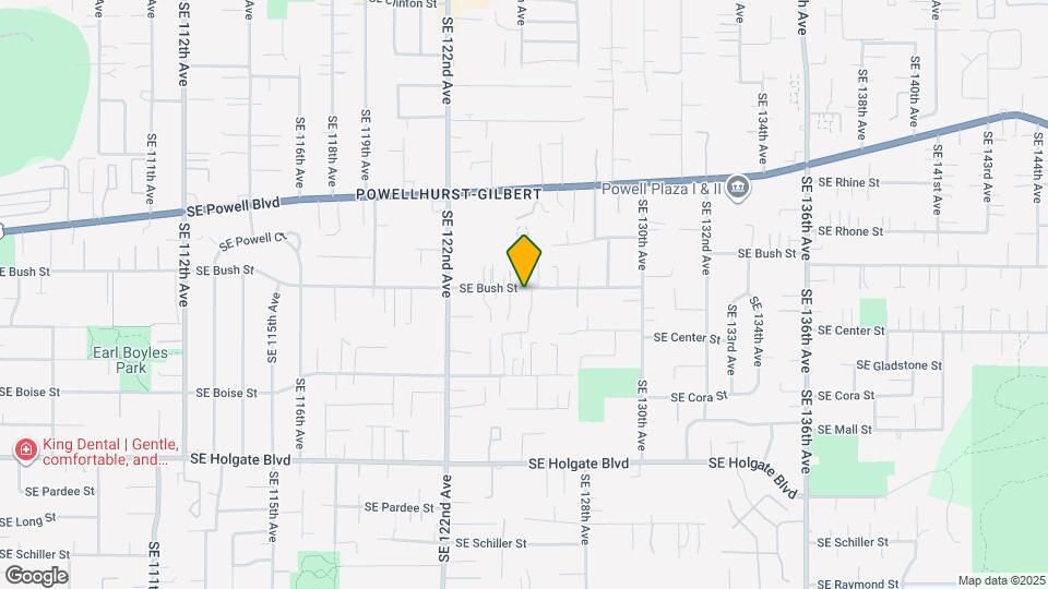 12500 SE Bush St Map and Location Details