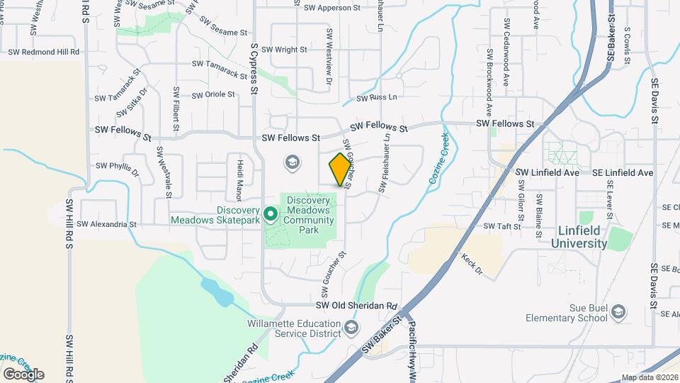 1530 SW Hilary St Map and Location Details