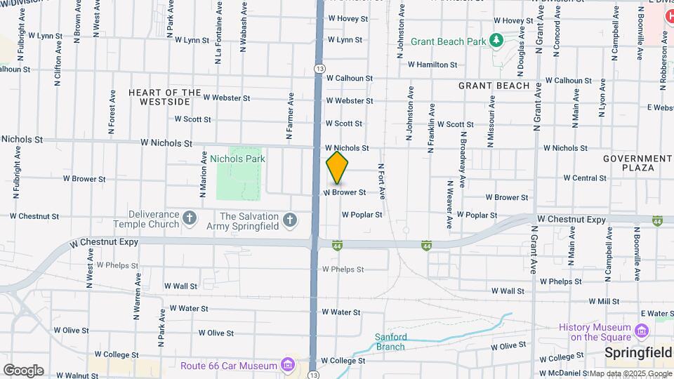 801 N Nettleton Ave Map and Location Details