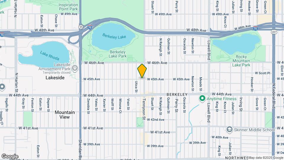 4480 W 45th Ave Map and Location Details