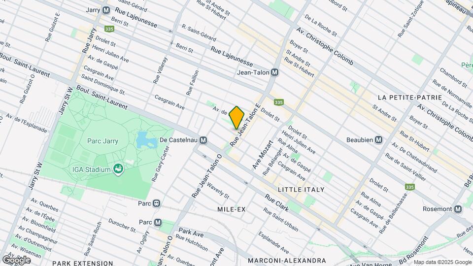 151 Jean-Talon Rue E Map and Location Details