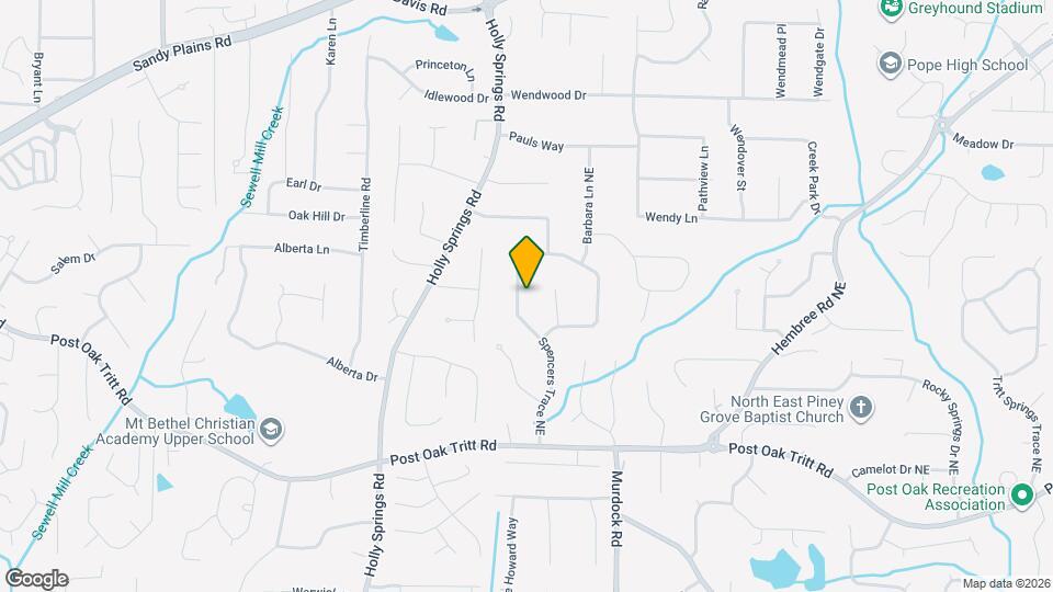 2648 Spencers Trace NE Map and Location Details