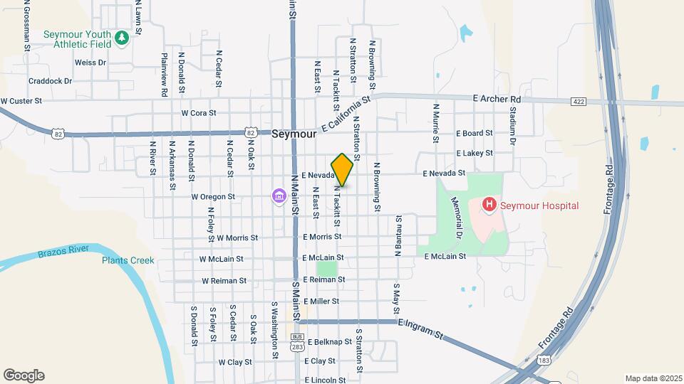 400 N Tackitt St Map and Location Details