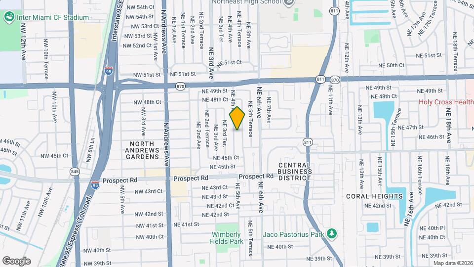 4670 NE 4th Ave Mapa y Detalles de la Ubicación