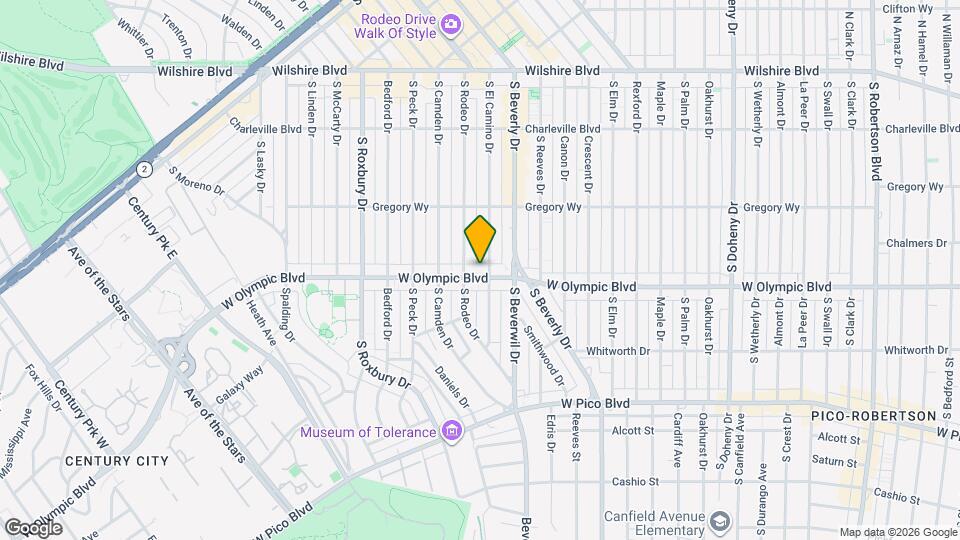 9507 W Olympic Blvd Map and Location Details