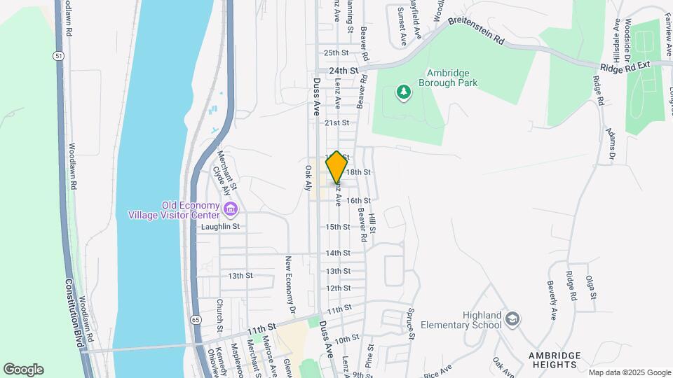 1619 Lenz Ave Map and Location Details