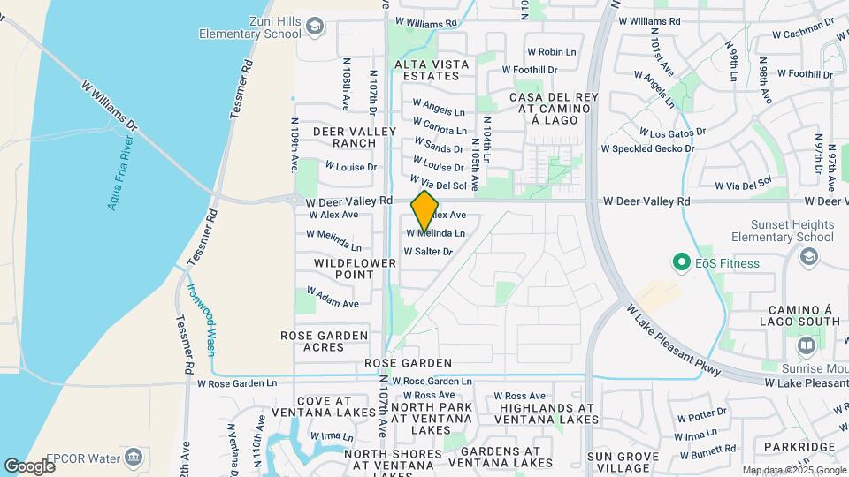10597 W Melinda Ln Map and Location Details