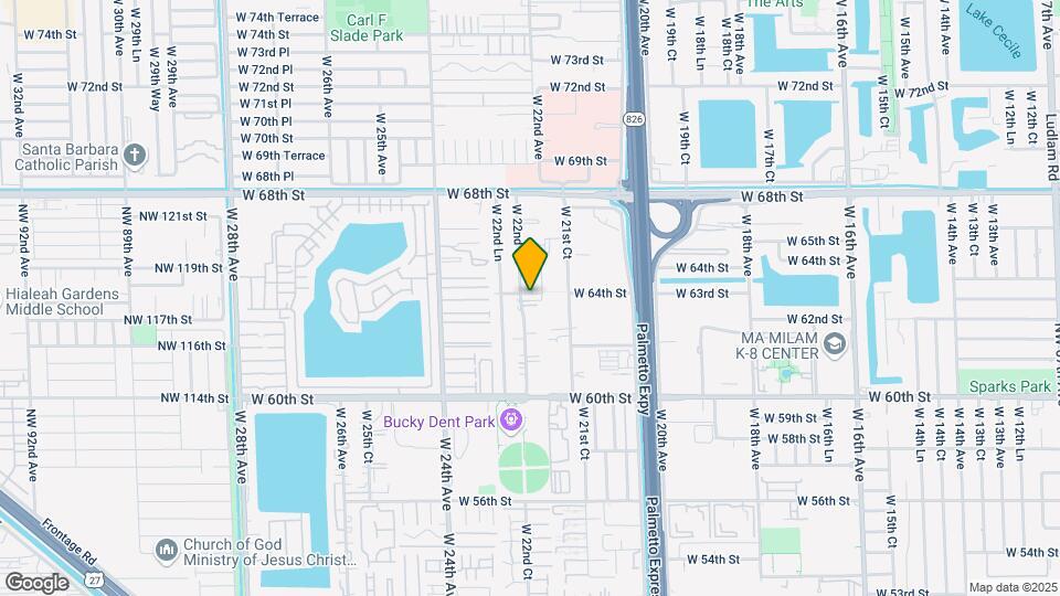 6395 W 22nd Ct Mapa y Detalles de la Ubicación