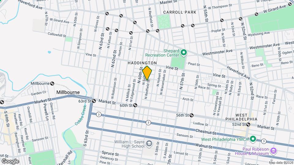 150 N Redfield St Map and Location Details