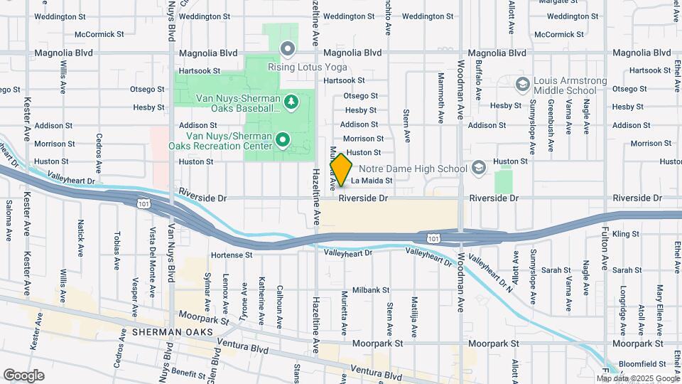 14025 Riverside Dr Map and Location Details