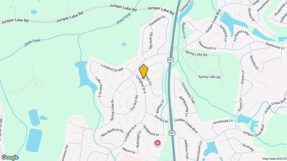 1355 Longleaf Dr E Map and Location Details