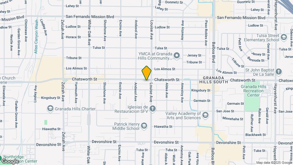 17322 Chatsworth St Map and Location Details