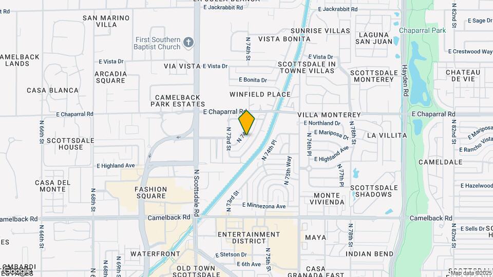 4845 N 74th St Map and Location Details