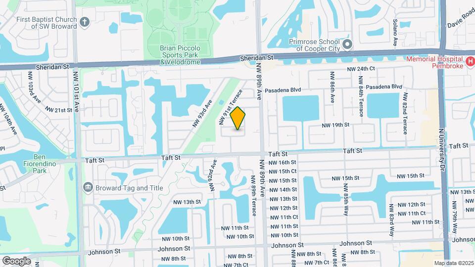 9021 NW 18th Ct Map and Location Details