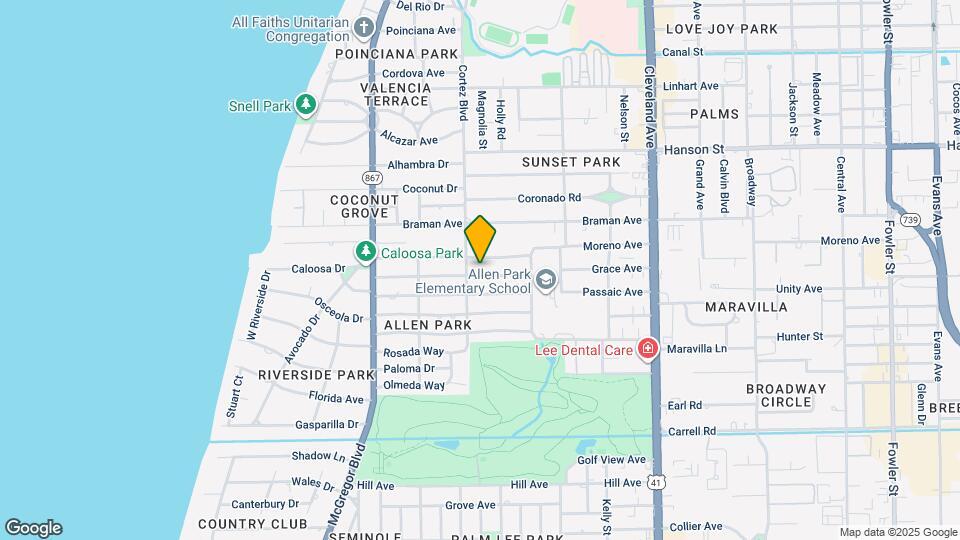 1615 Grace Ave Map and Location Details