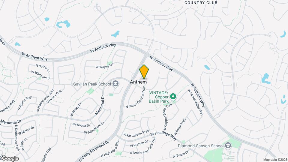 40936 N Citrus Canyon Trail Map and Location Details