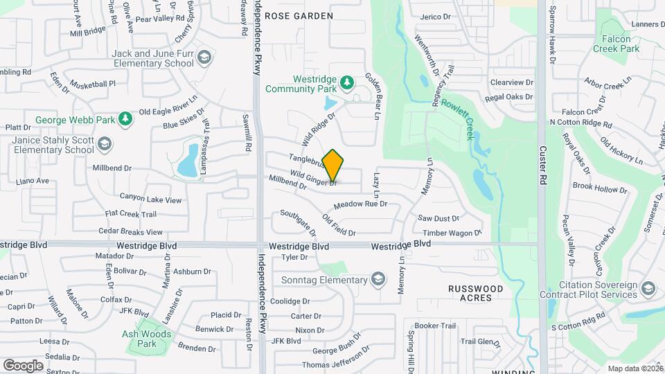 9841 Wild Ginger Dr Map and Location Details